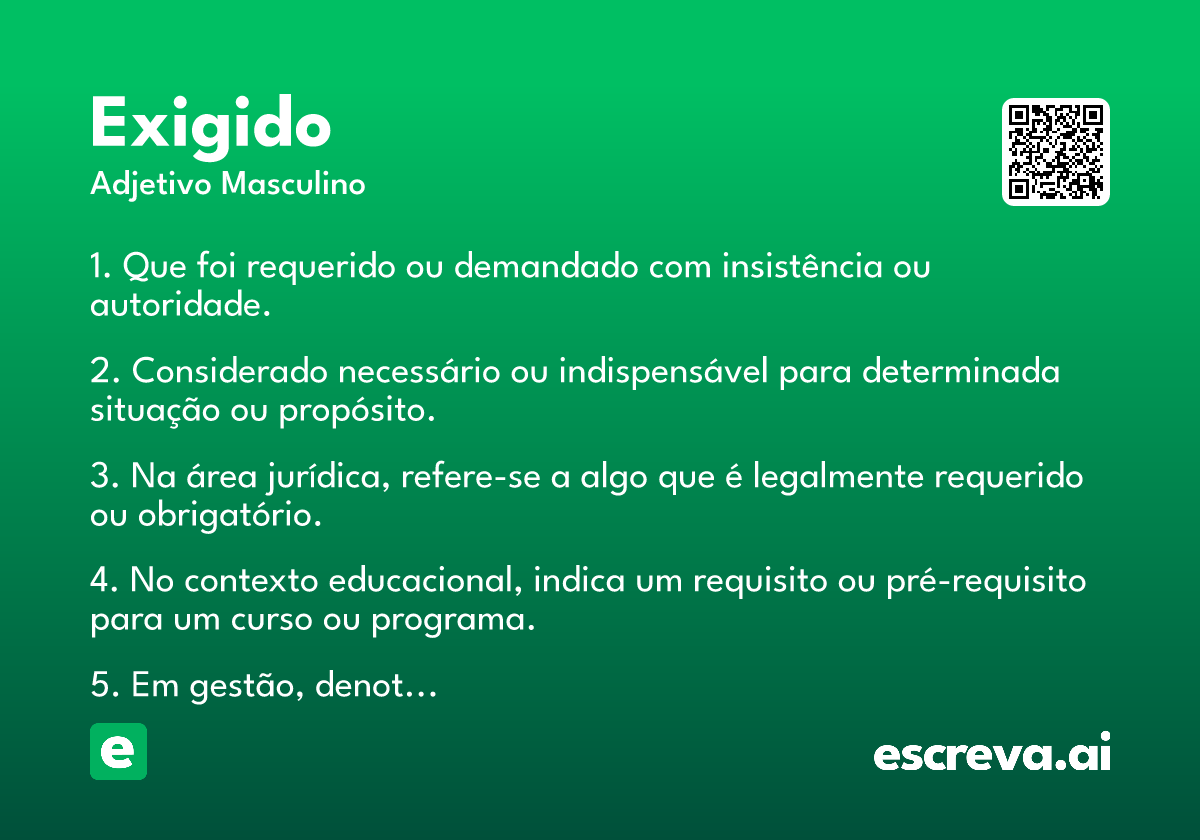 exigido