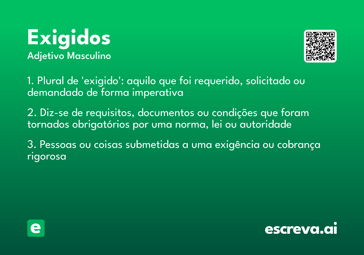 exigidos