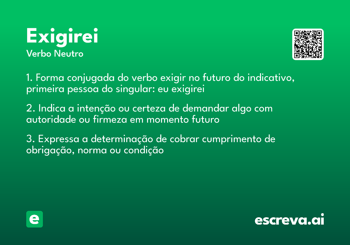 exigirei