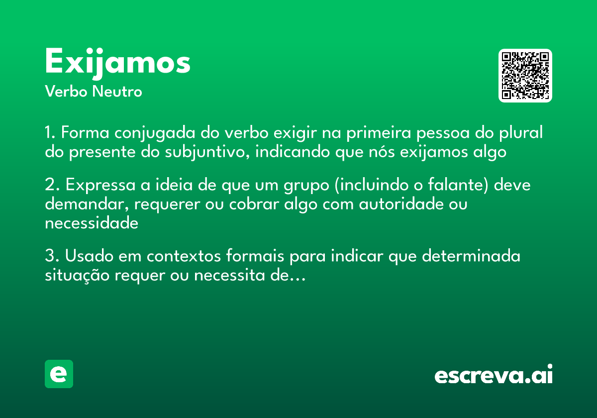 exijamos