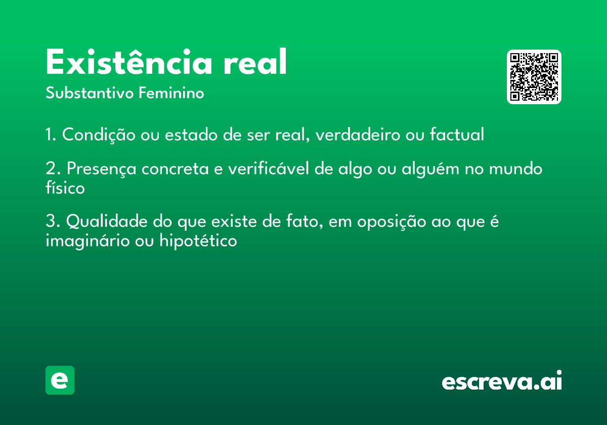 existência real