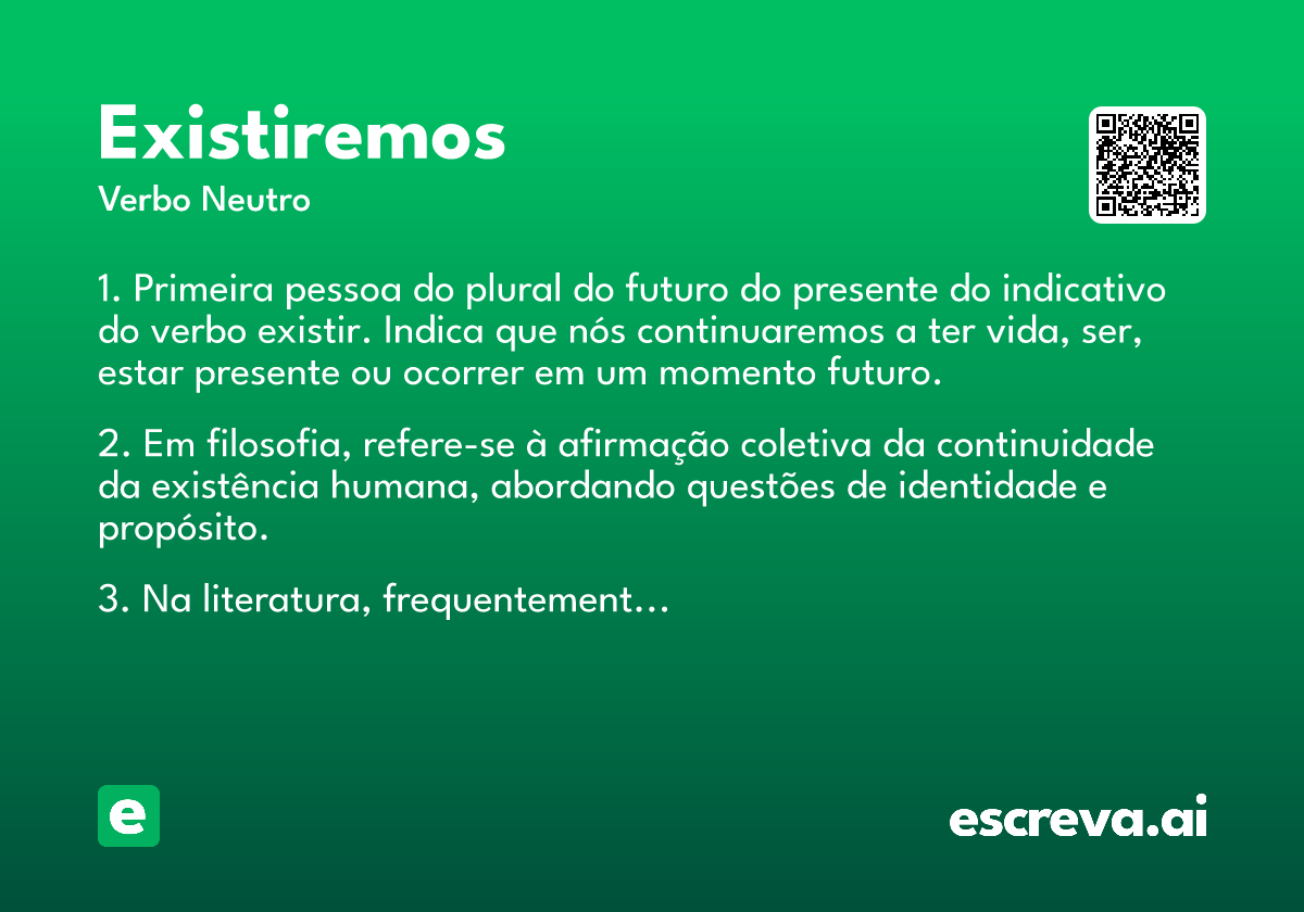existiremos