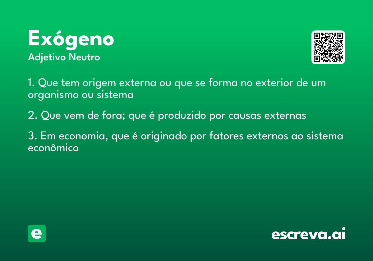 exógeno