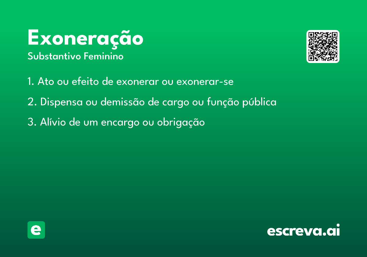 exoneração