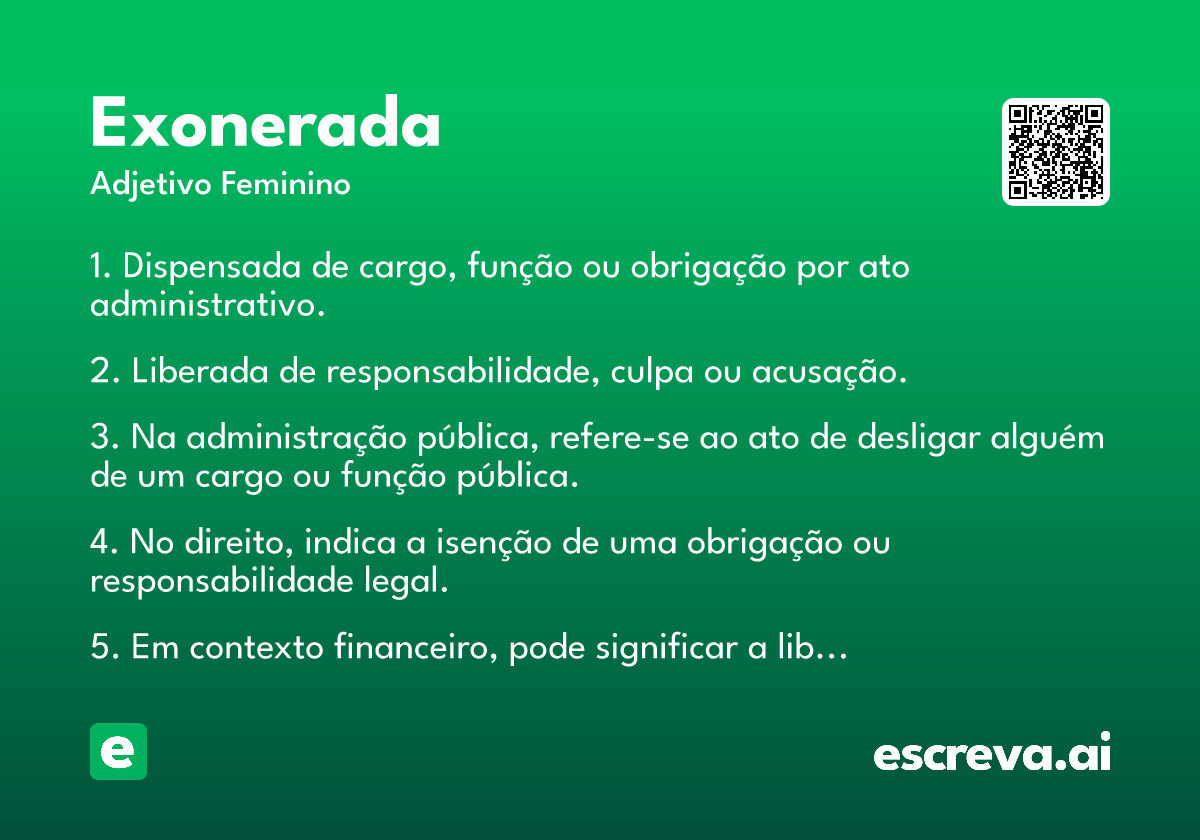 exonerada