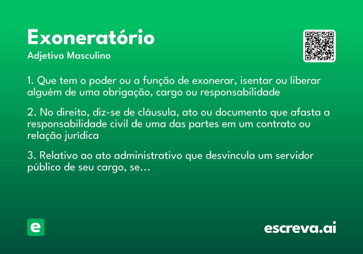 exoneratório