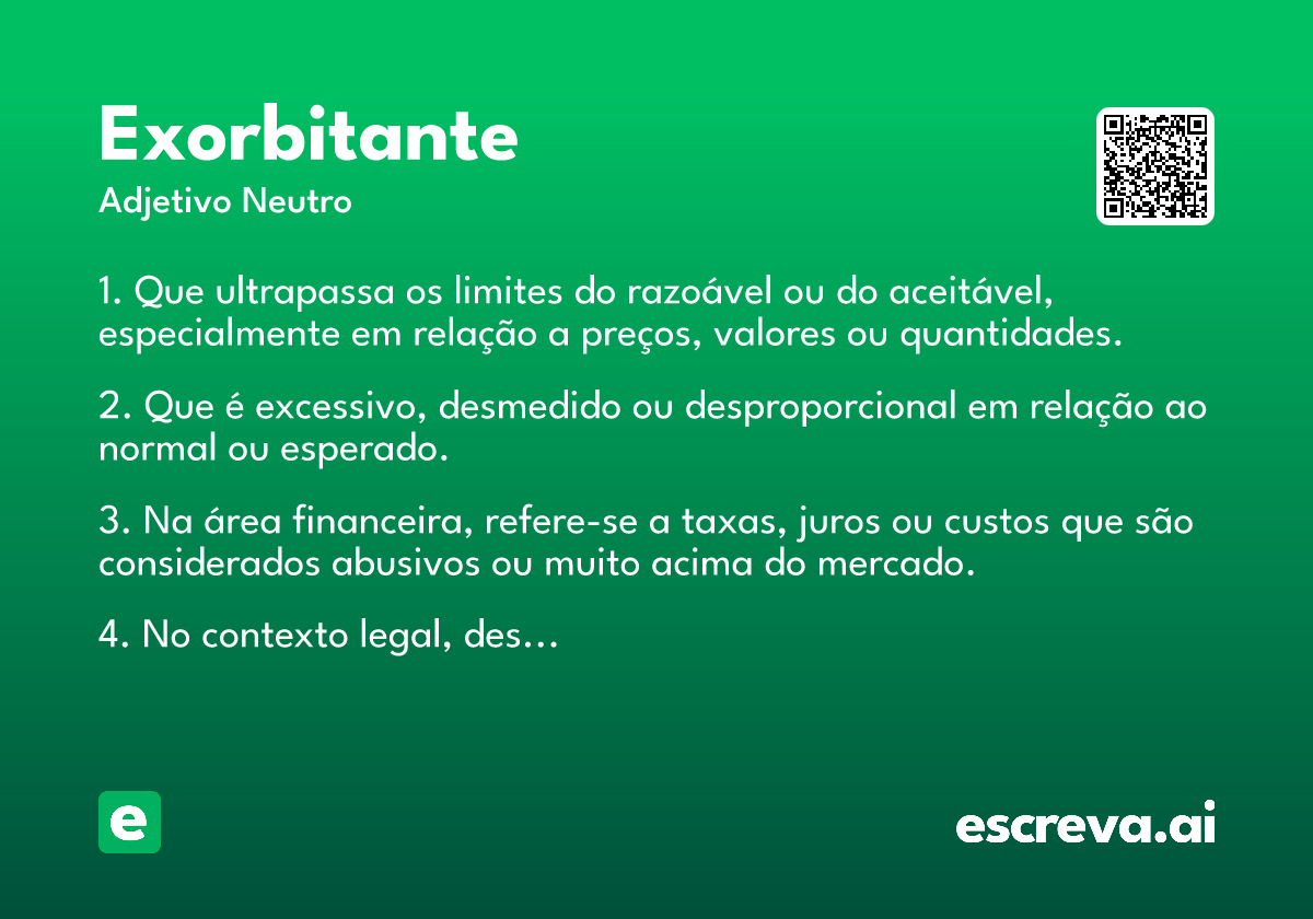 exorbitante