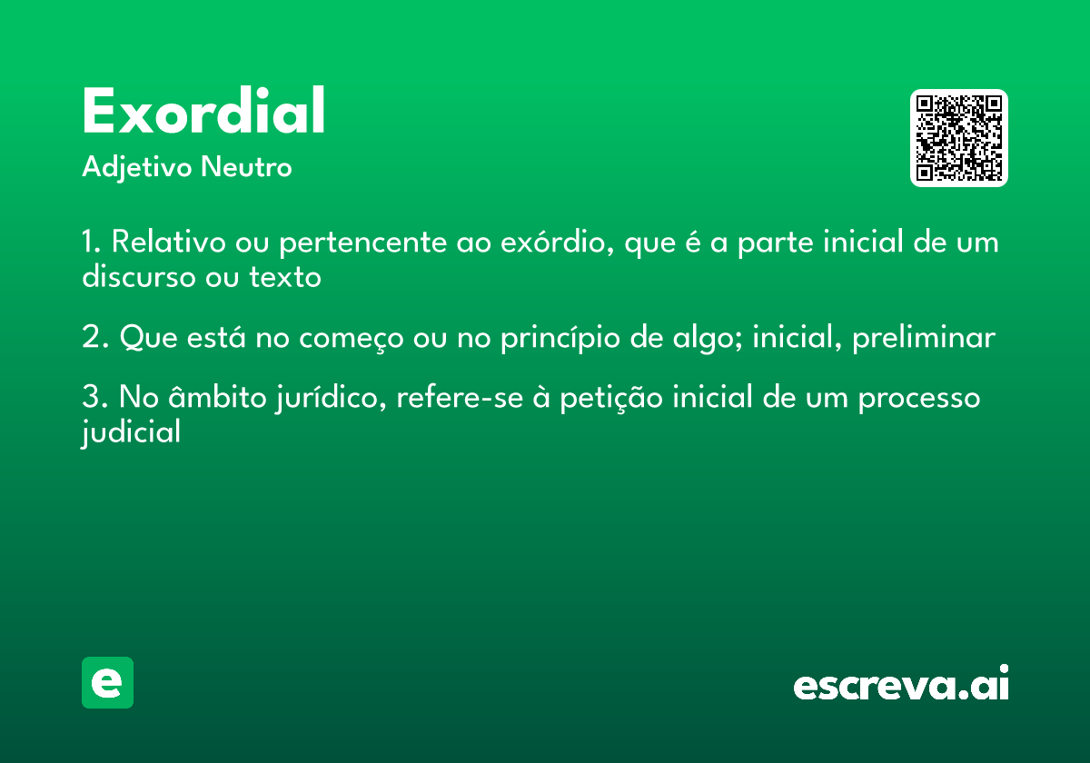 exordial