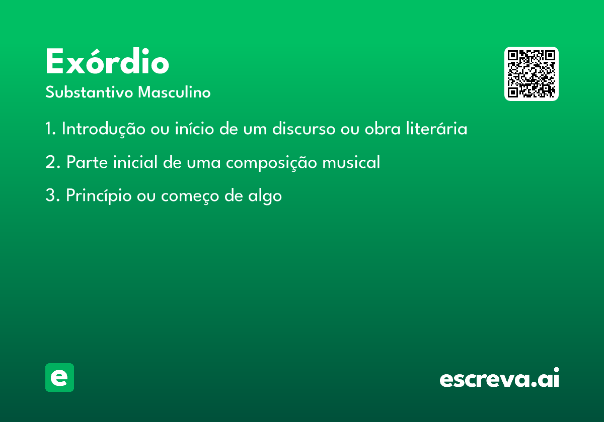 exórdio