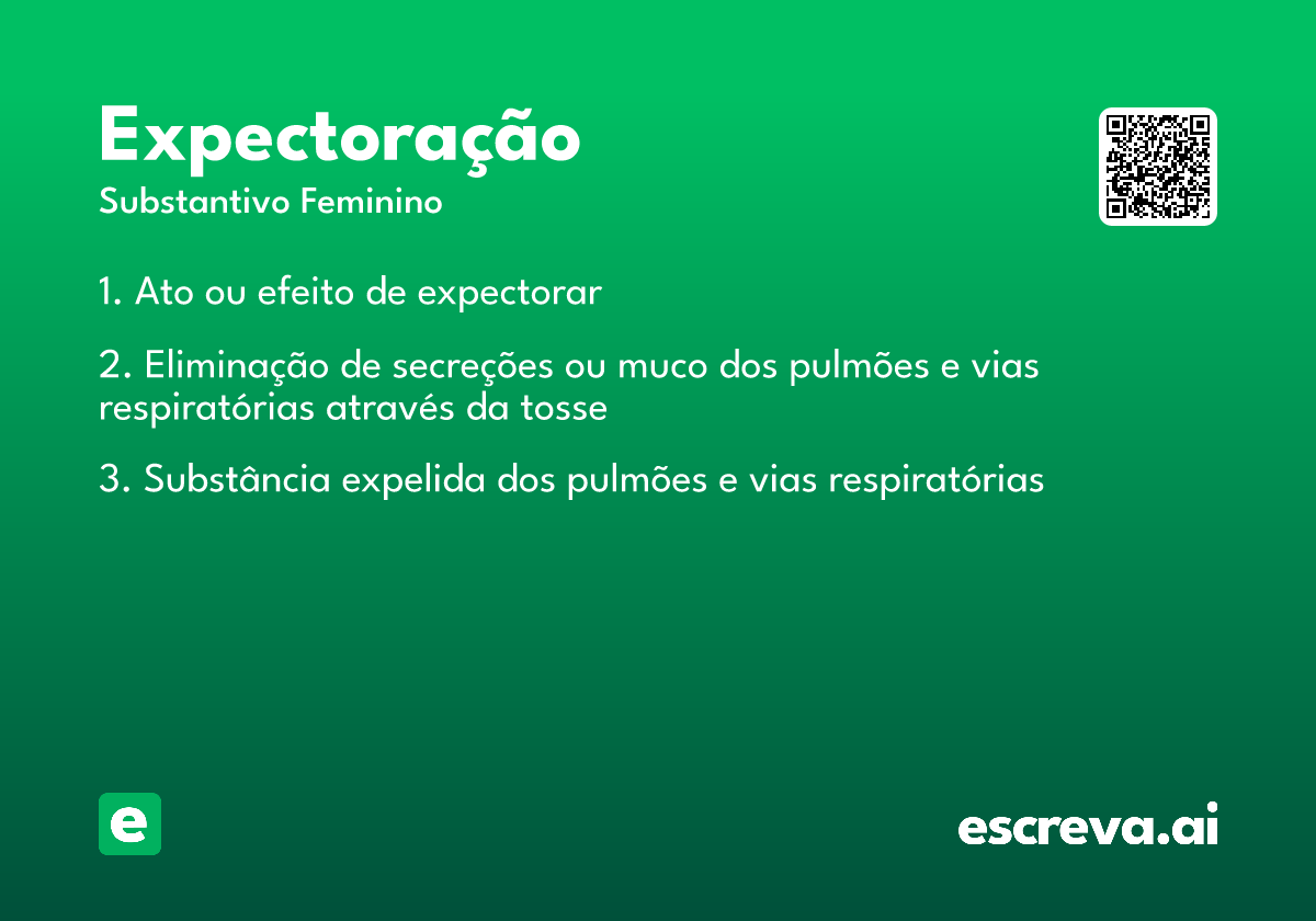 expectoração