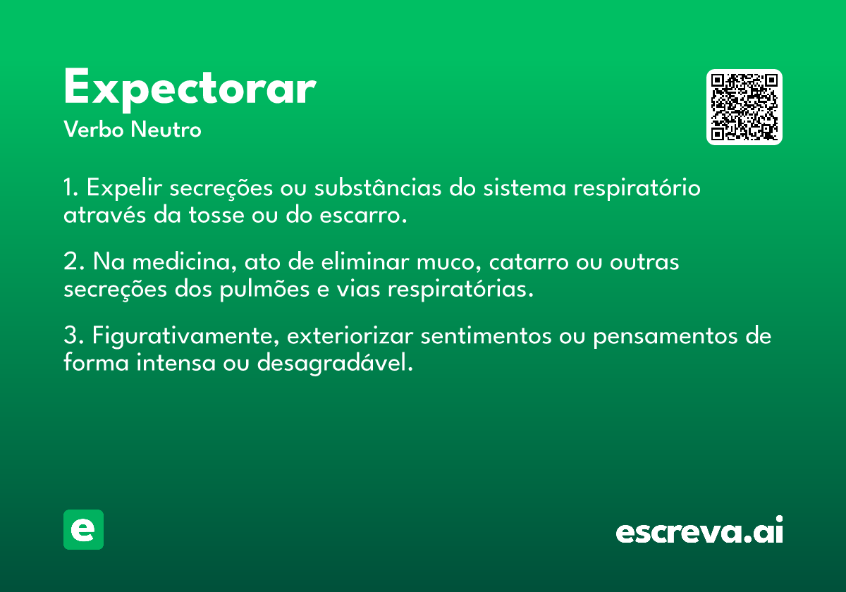 expectorar