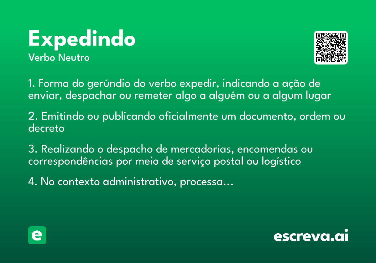 expedindo