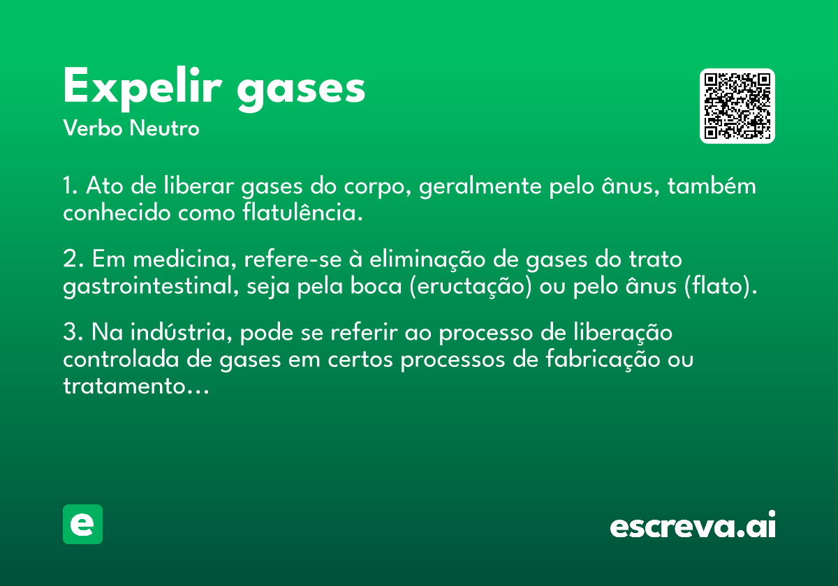 expelir gases