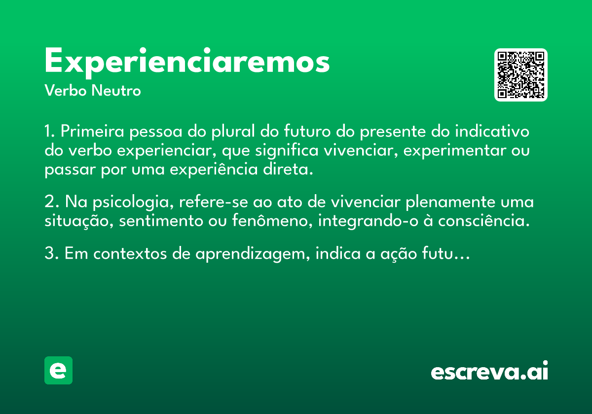 experienciaremos