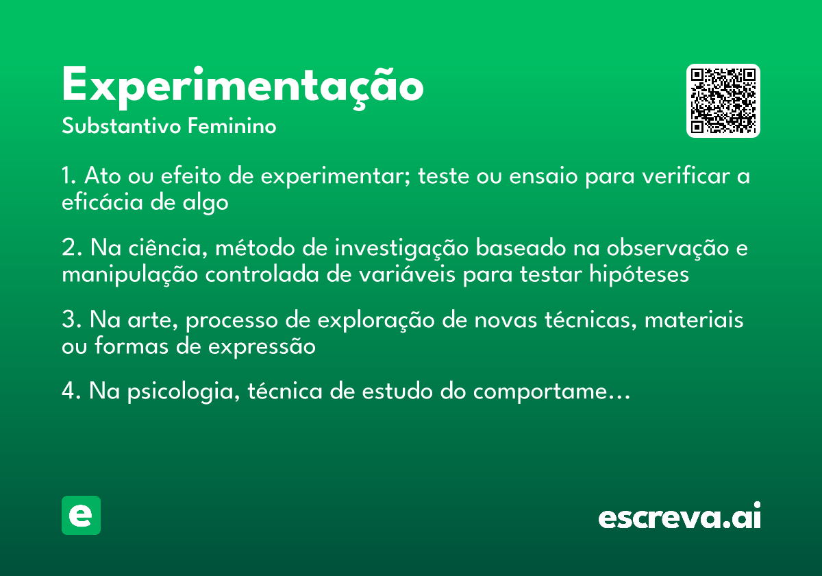 experimentação