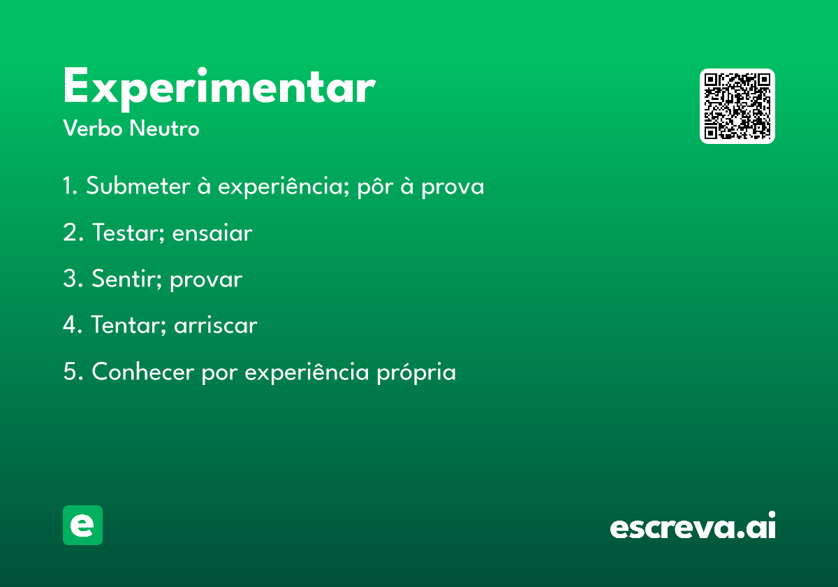 experimentar