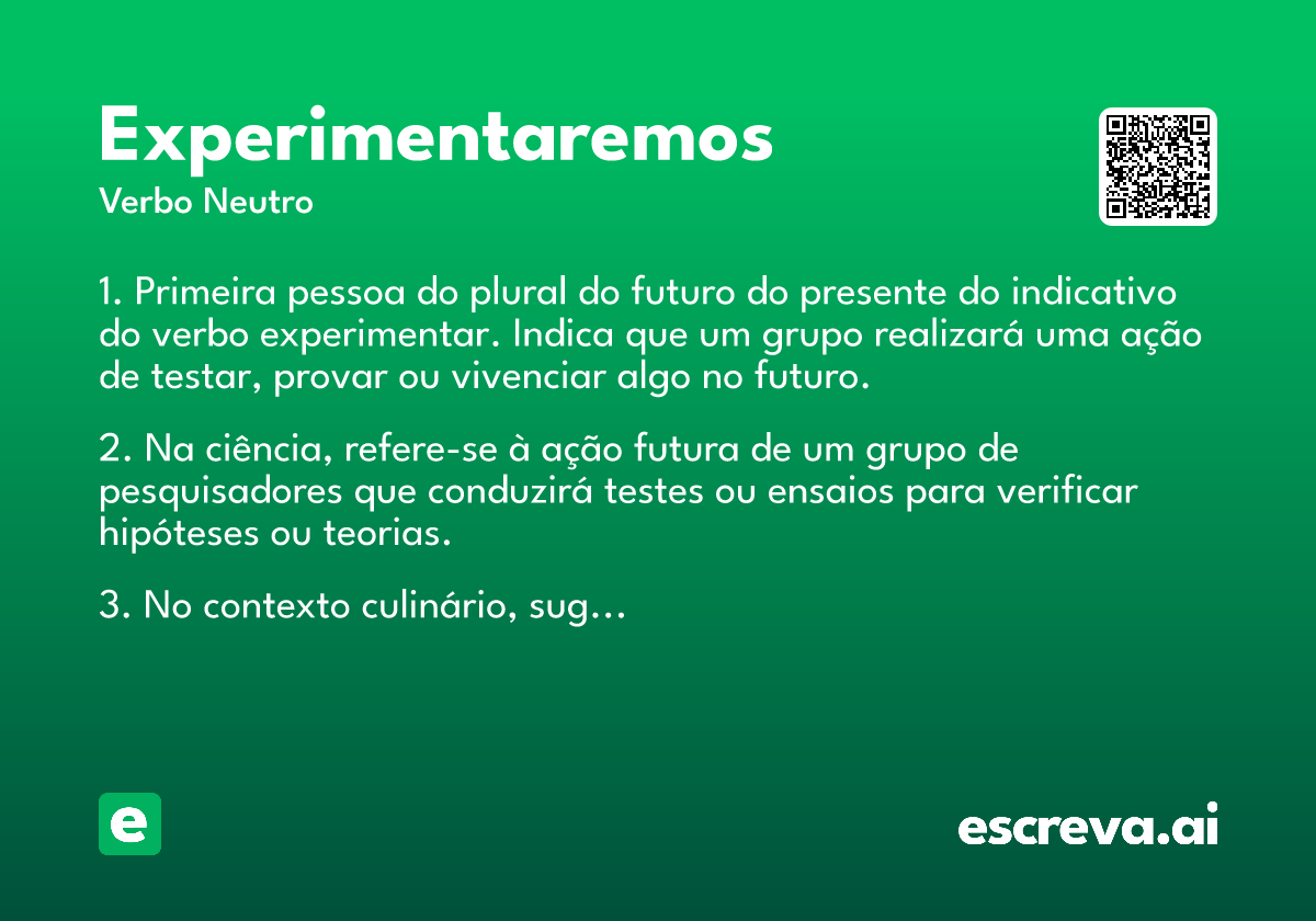 experimentaremos