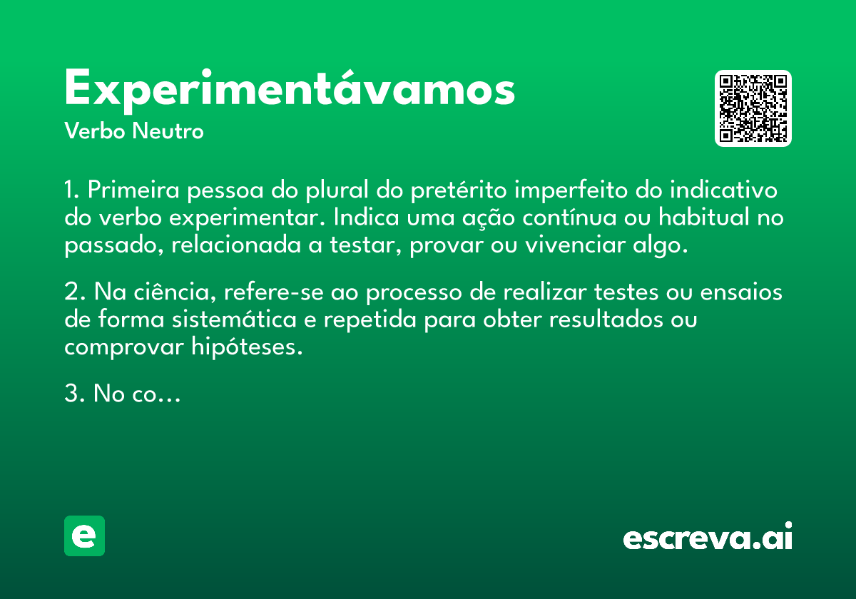 experimentávamos