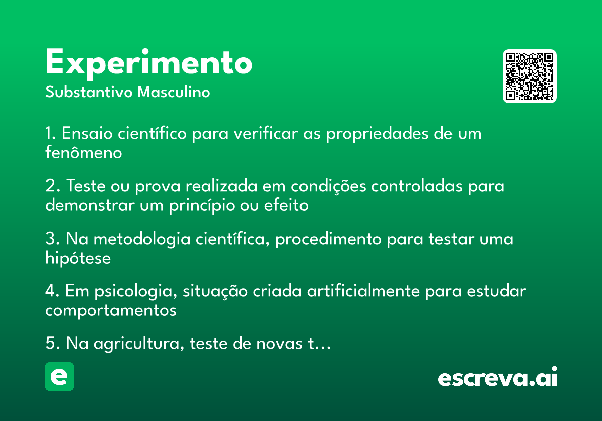 experimento