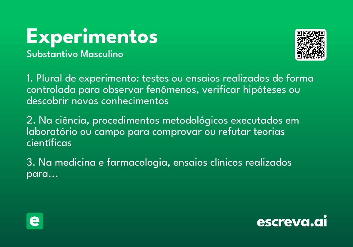 experimentos