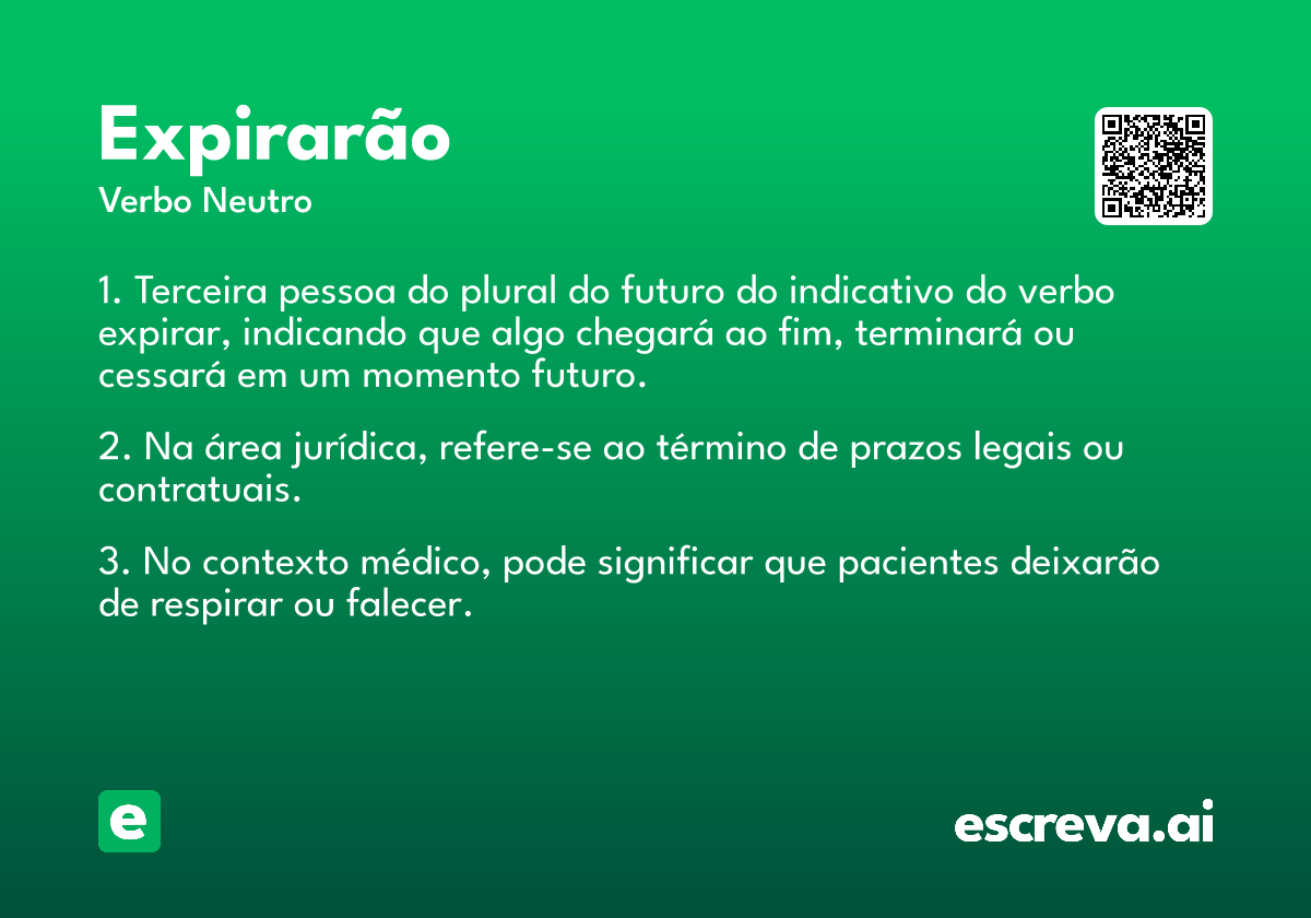 expirarão