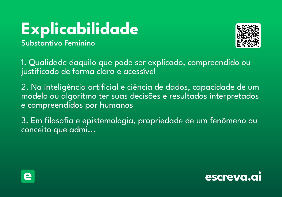 explicabilidade