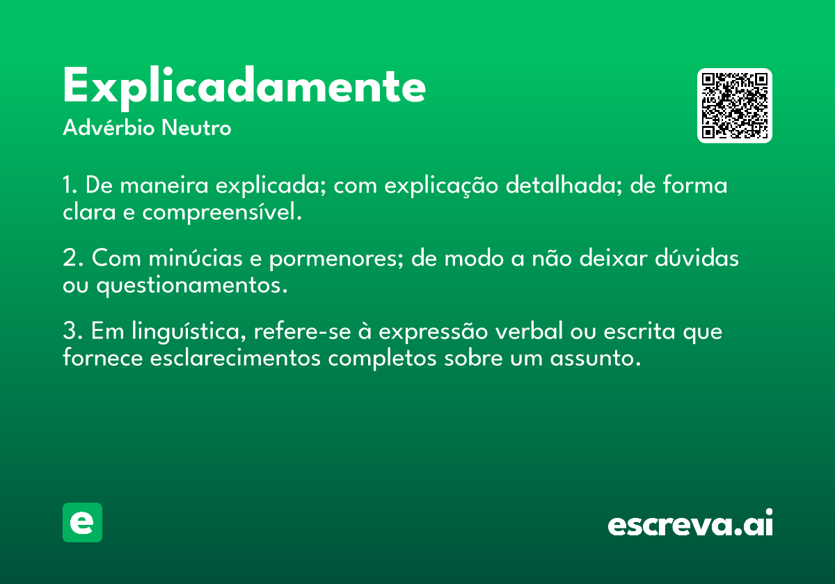 explicadamente