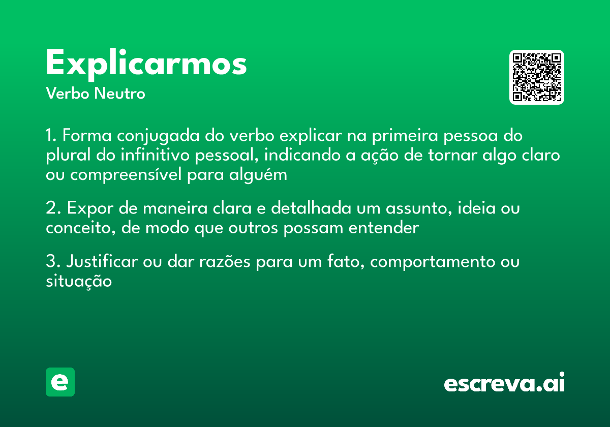 explicarmos