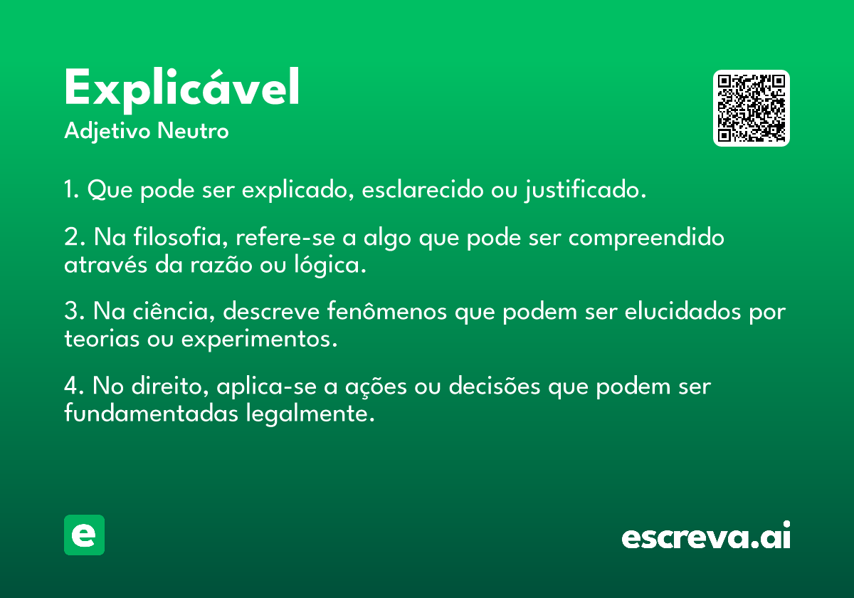 explicável