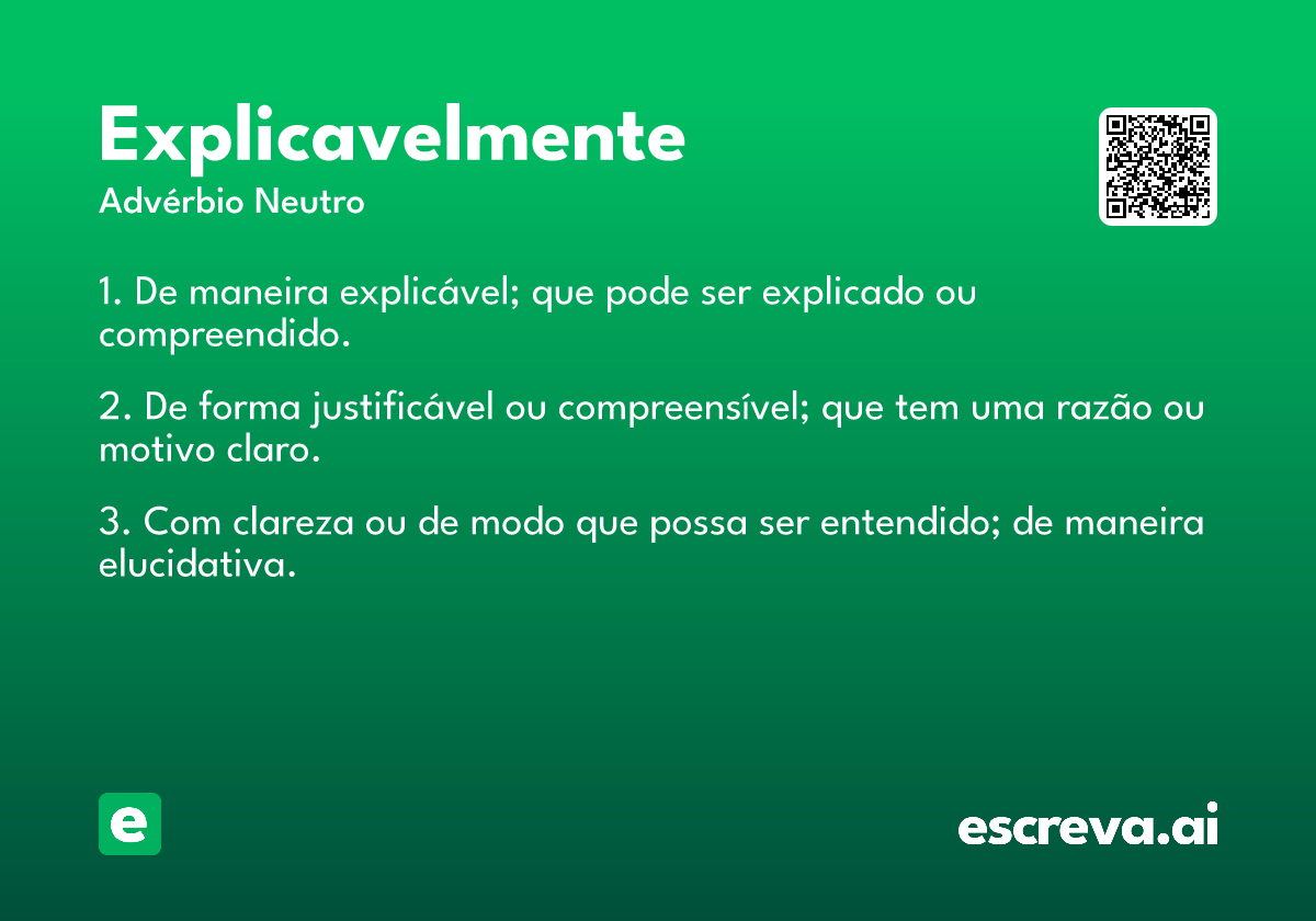 explicavelmente