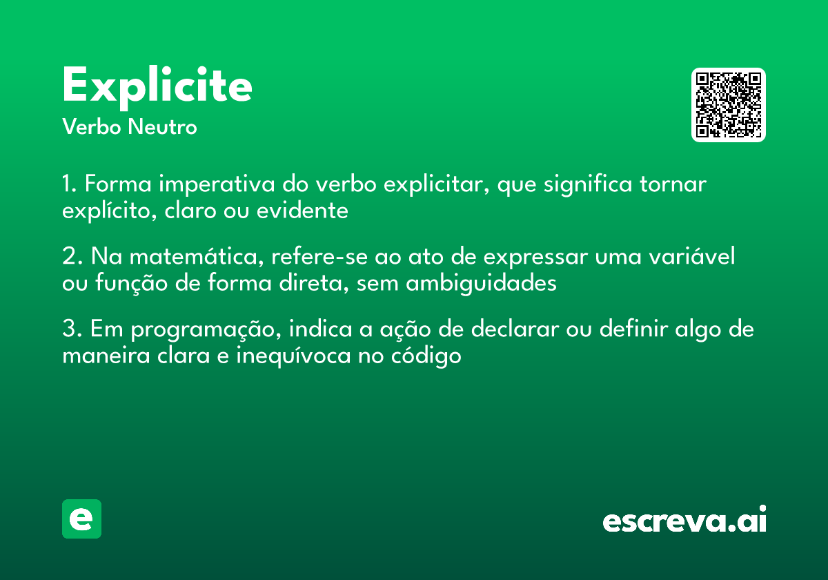 explicite