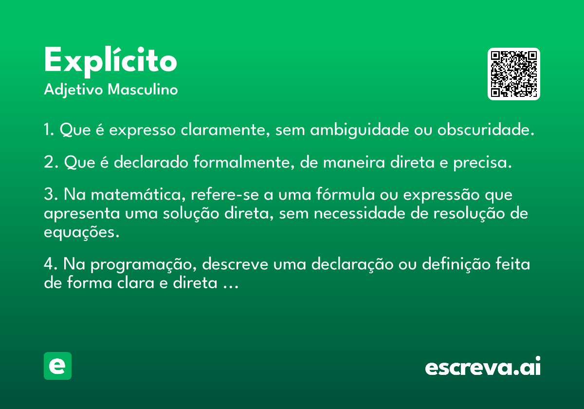 explícito