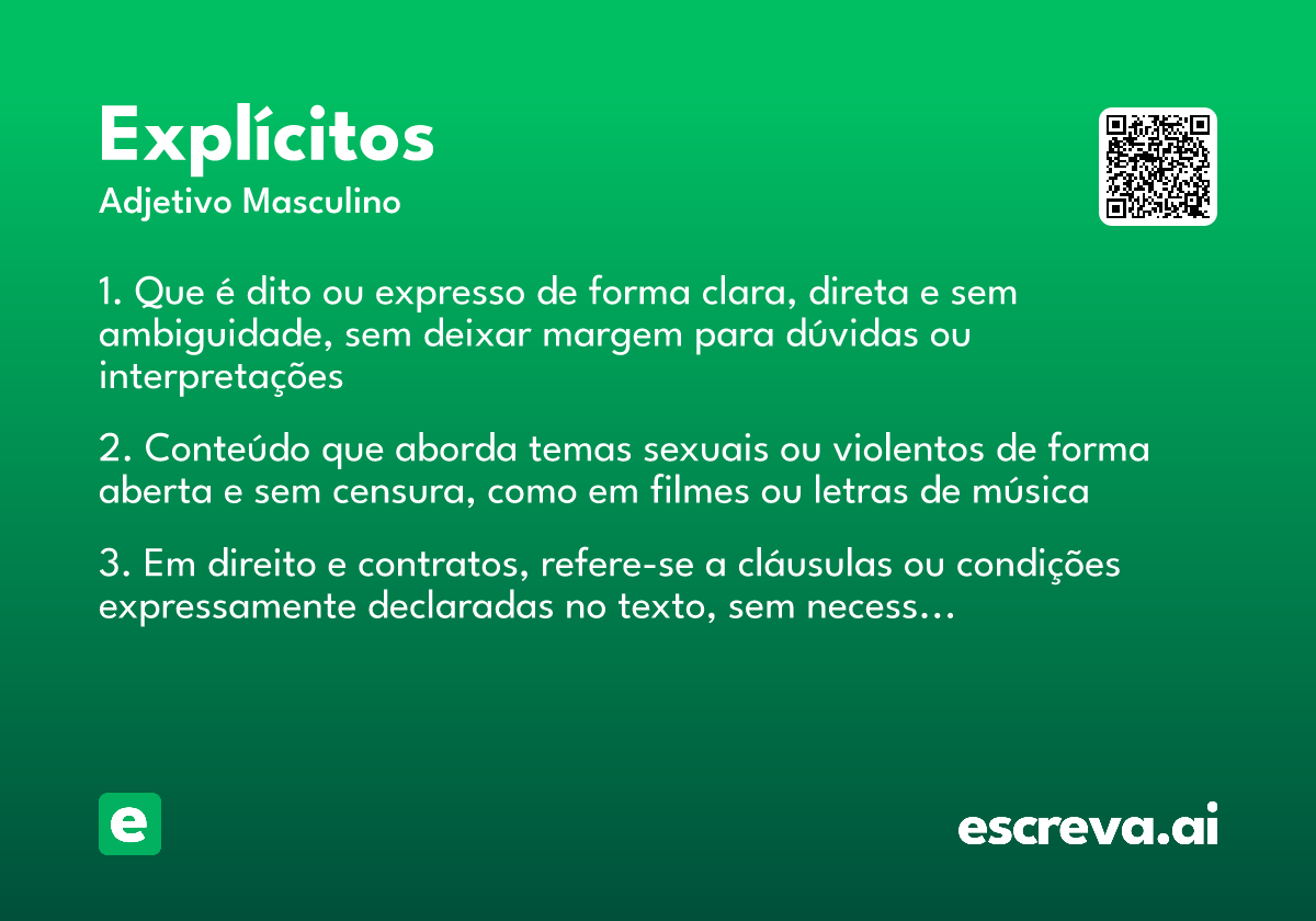 explícitos