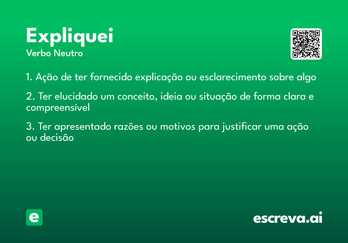 expliquei