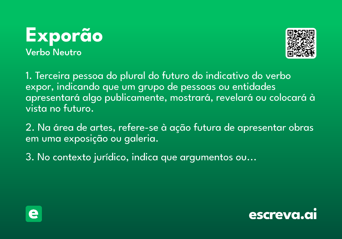 exporão