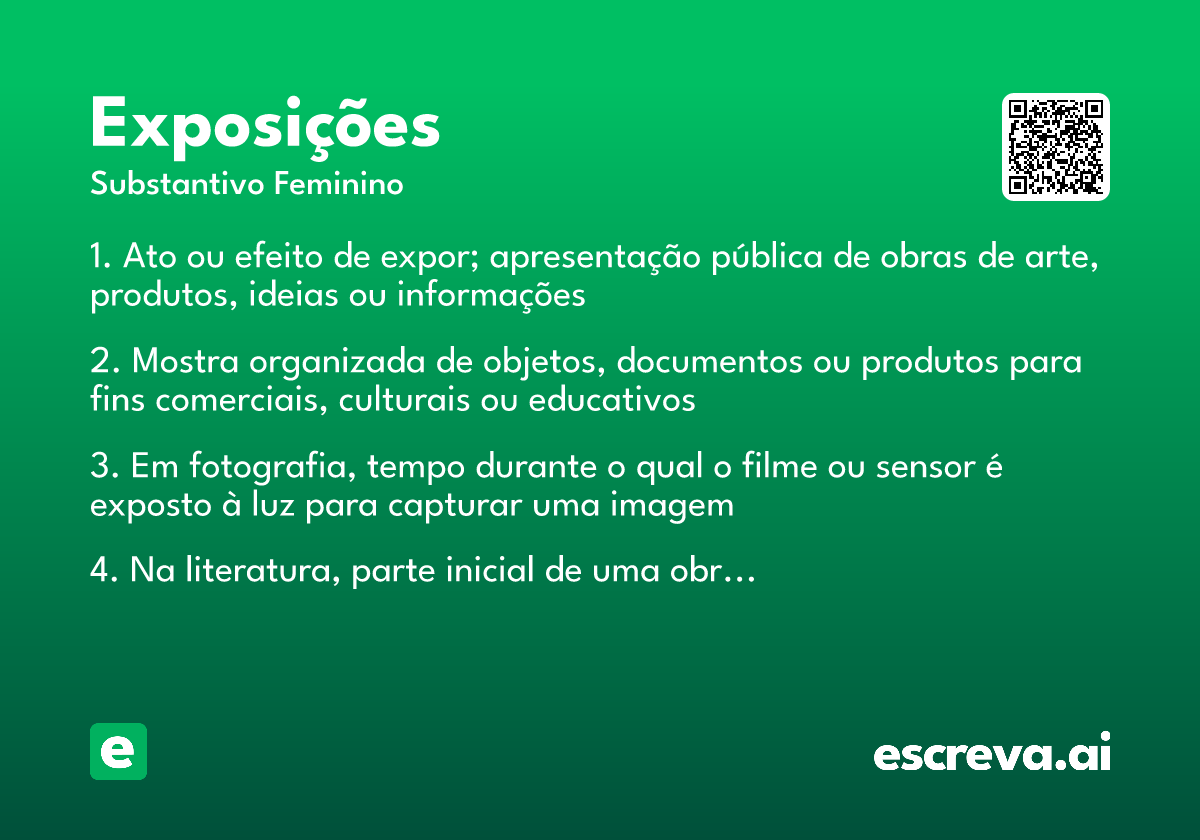 exposições