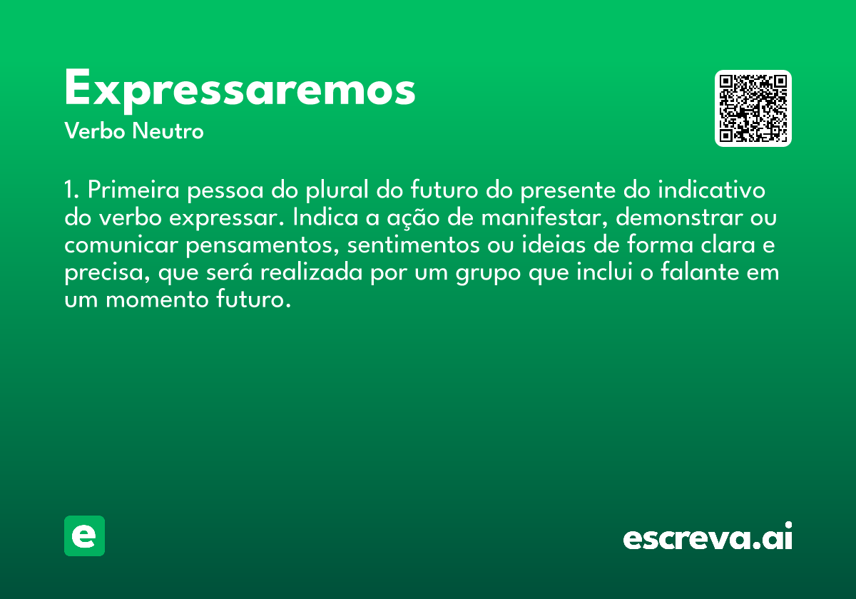 expressaremos