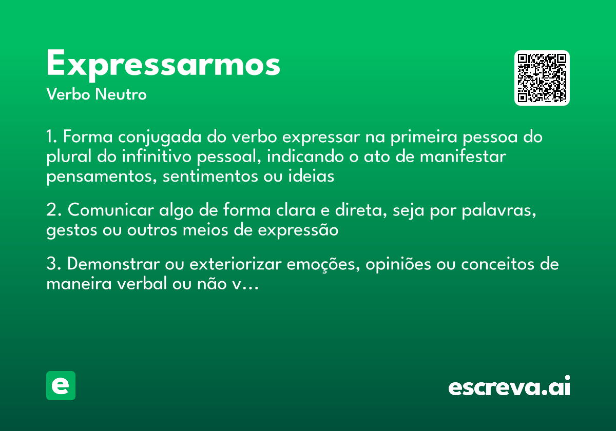 expressarmos