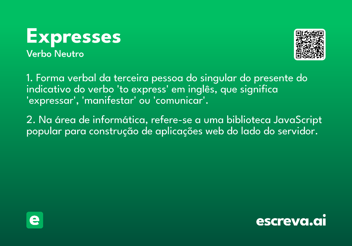 expresses