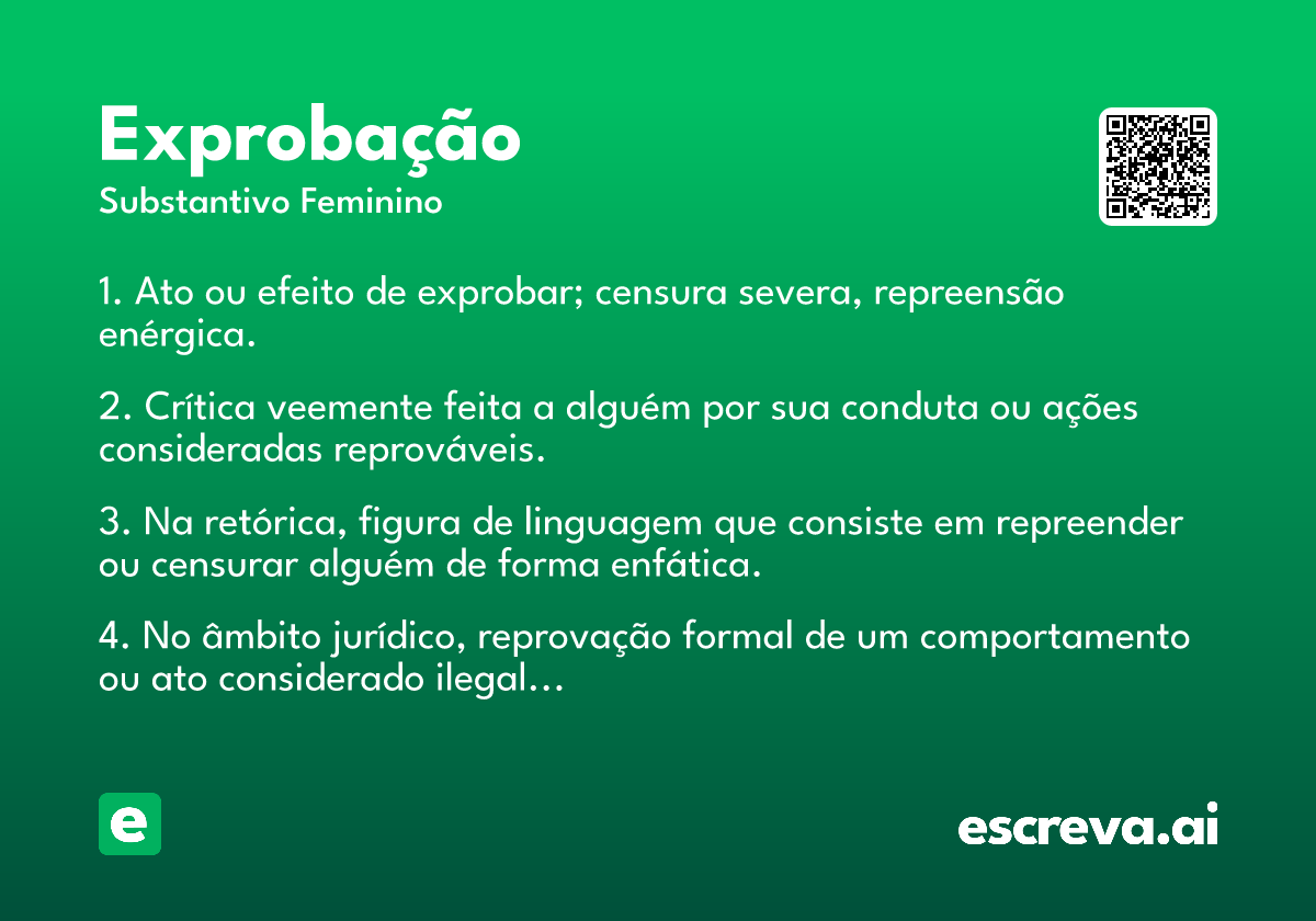 exprobação