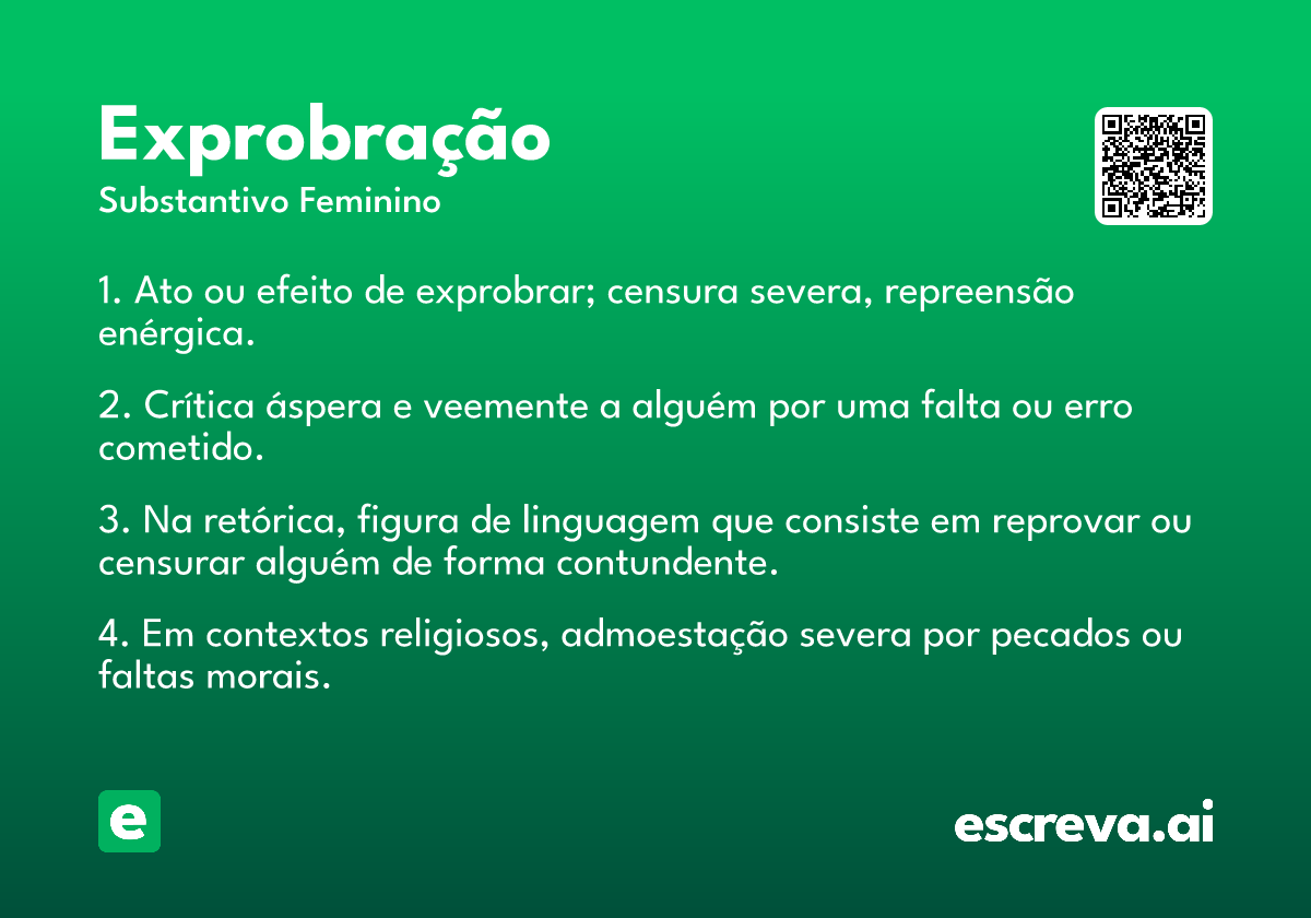 exprobração
