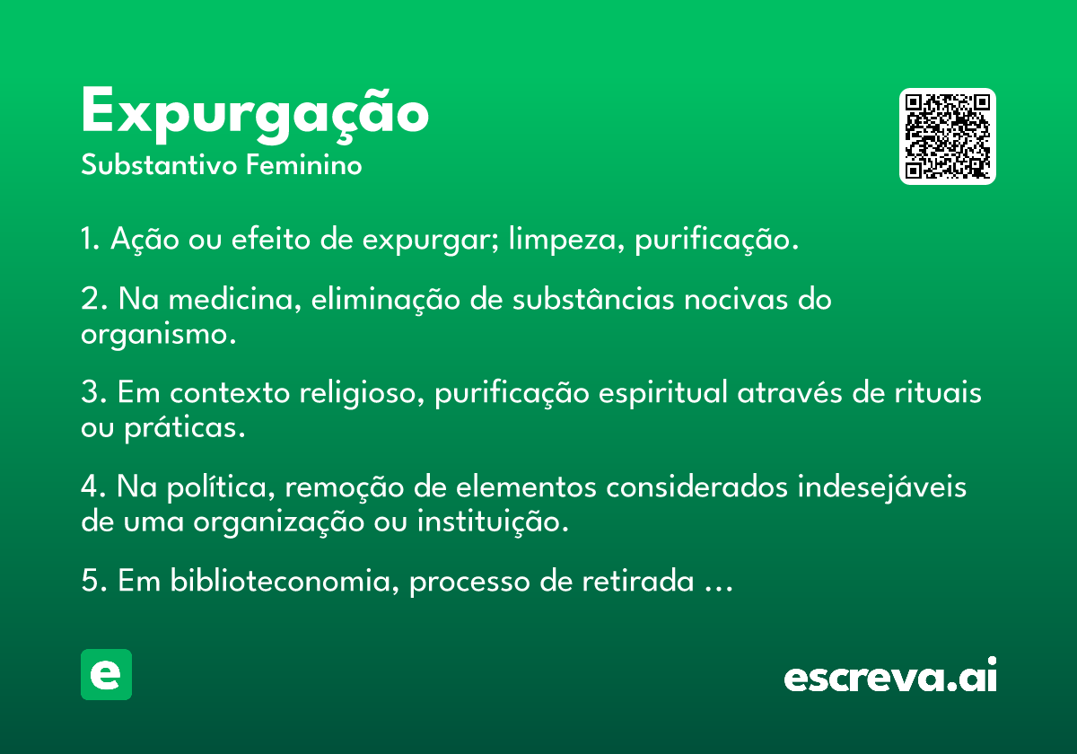expurgação