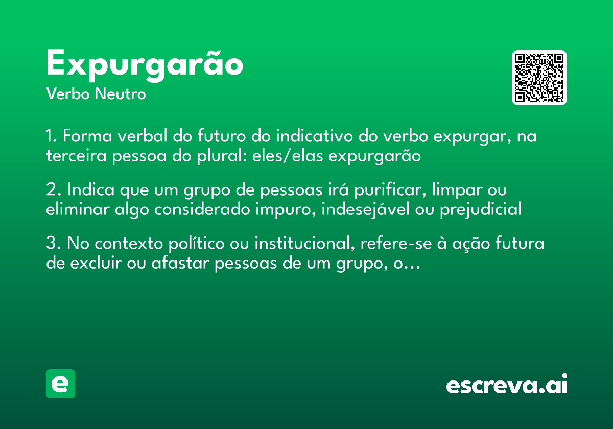 expurgarão