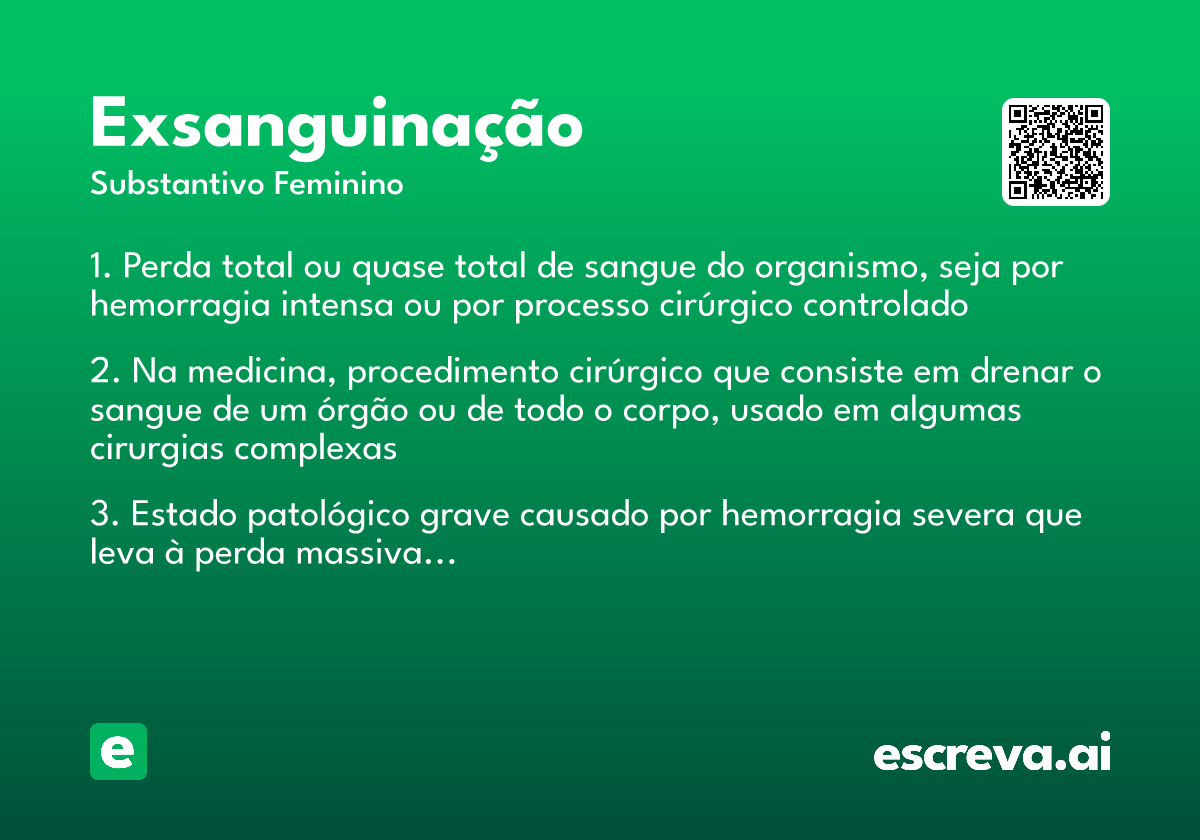 exsanguinação