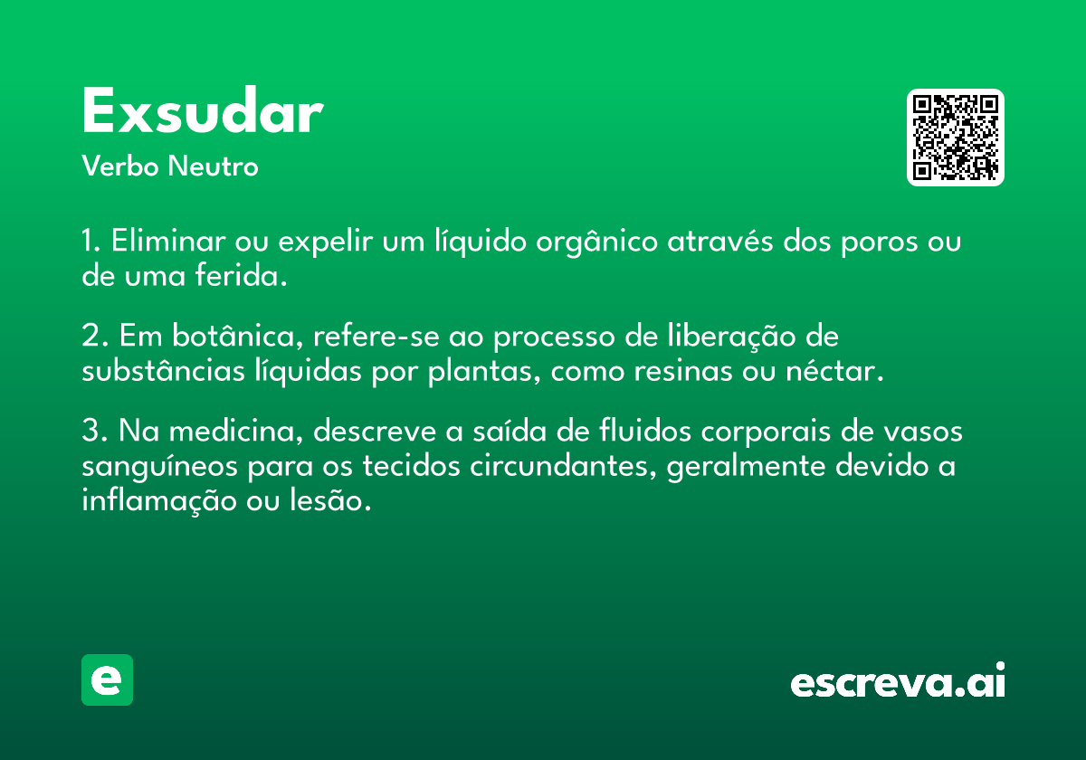 exsudar
