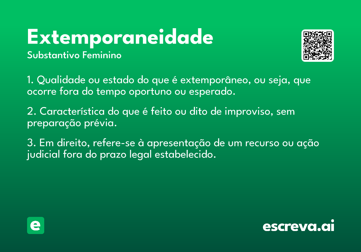 extemporaneidade