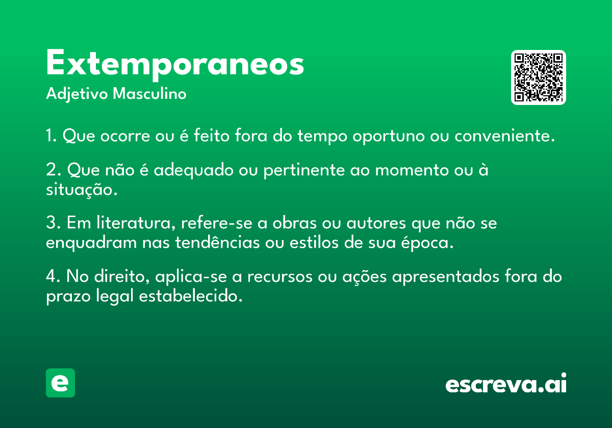 extemporaneos