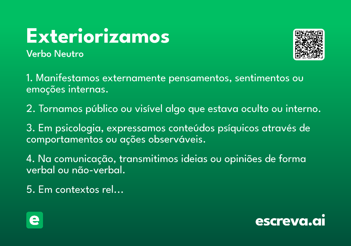 exteriorizamos