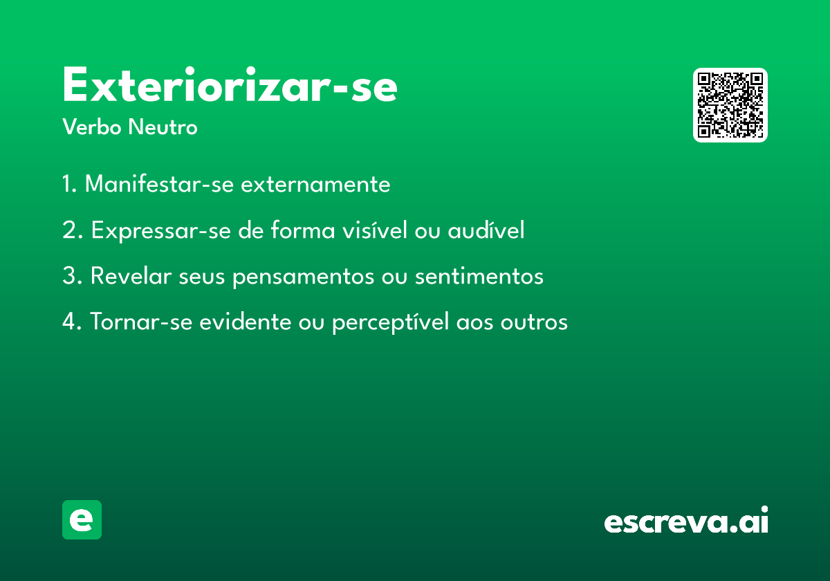 exteriorizar-se