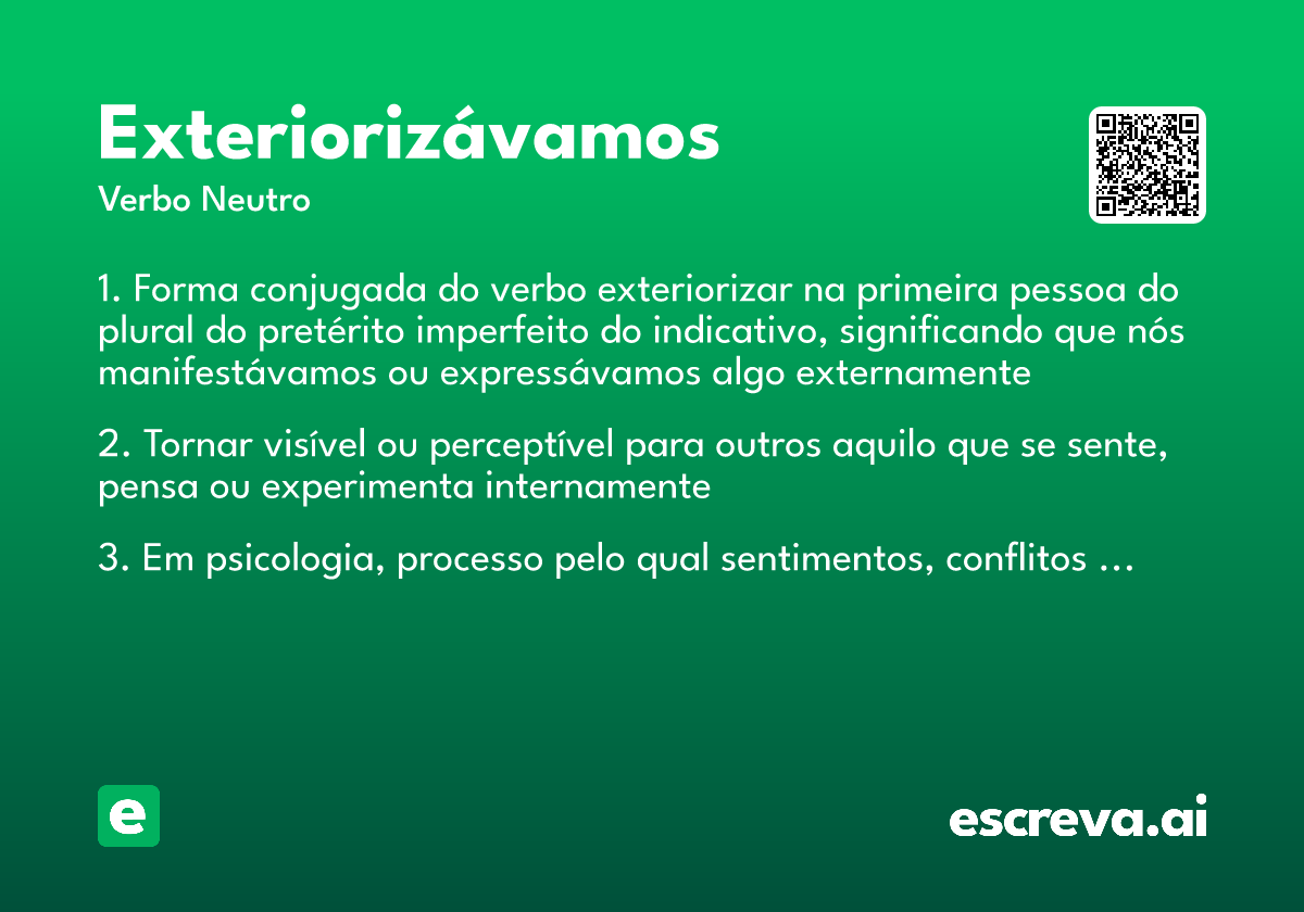 exteriorizávamos